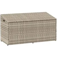 vidaXL Garten-Auflagenbox Hellgrau 110x50x58 cm