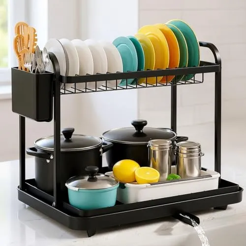 Geschirrständer & Abtropfflächen Schwarz von Focenat