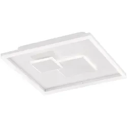 Led, Weiß, Metall, 40.5x6.5x40.5 cm, Lampen & Leuchten, LED Beleuchtung, LED-Deckenleuchten