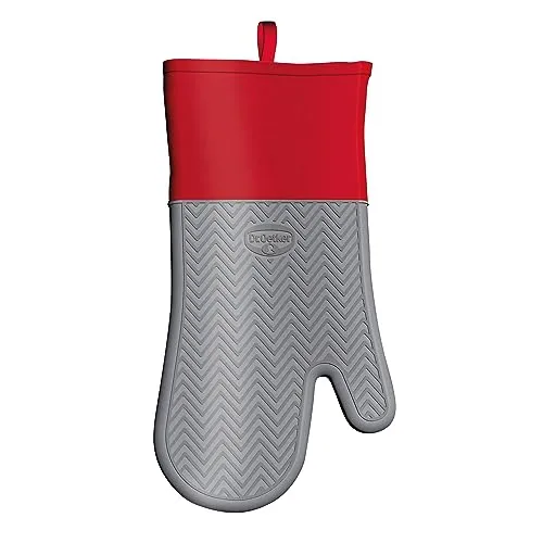Dr. Oetker Ofenhandschuh Flexxibel Love, Silikon 1932 - Ofenhandschuh aus hochwertigem Platinsilikon und Baumwolle, temperaturbeständig von -40 bis +230°C und ideal für sicheres Handling von heißen Formen. Waschmaschinengeeignet für einfache Reinigung.