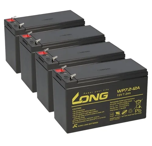 Kung Long VdS WP7.2-12A F1 Blei AGM Akku 12V, 7,2 Ah - Bleiakkus - Wartungsfreier AGM Akku mit 7,2 Ah Kapazität für zuverlässige Stromversorgung in Alarmanlagen und USV-Anlagen.