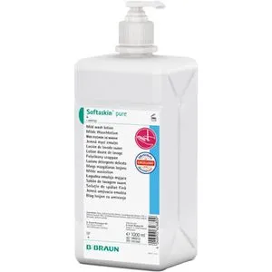 B.Braun Seife Softaskin pure Milde Waschlotion, Pumpspender, parfümfrei, pH-hautneutral, 1 Liter