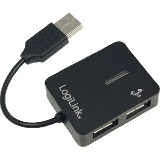 LogiLink UA0139 4-port USB 2.0 extern ohne Netzteil schwarz