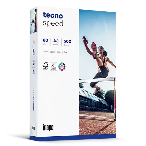 TECNO speed Universalpapier weiß A3 80g - 1 Palette (50.000 Blatt)