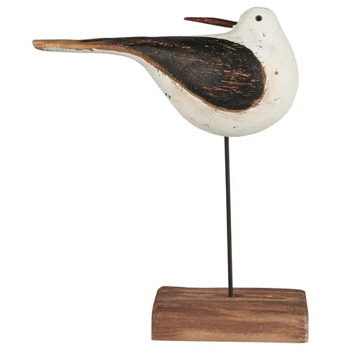 IB Laursen Vogel am Stiel Nautico - Dekorative Gartenfigur - Küche, Haushalt & Wohnen - Stilvolle Vogelfigur mit nach hinten gedrehtem Kopf, ideal für die kreative Gartengestaltung.
