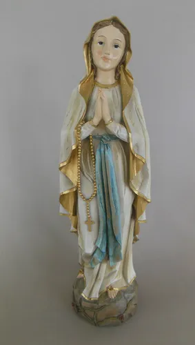 Lourdes Madonna Marienfigur 40 cm hoch Mutter Gottes Polyresin handbemalt