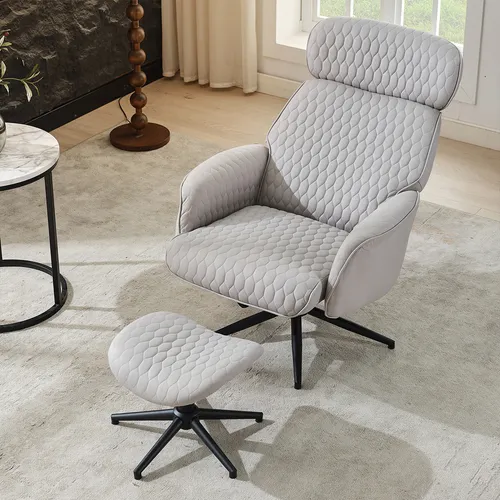 Arbeitsstuhl mit Fußhocker