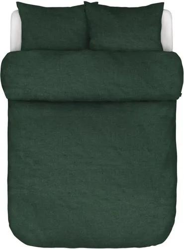 Marc O' Polo Leinen-Kissenbezug einzeln Valka Farbe Deep green Größe 40x40
