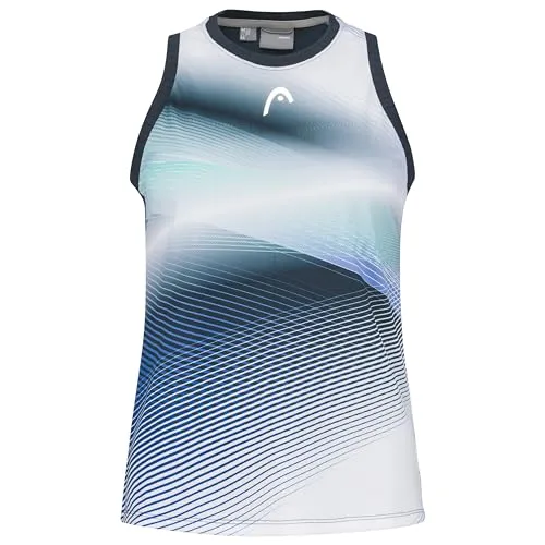 Head Tennis-Tank Top Performance für Damen in navyblau/weiß, Größe XS - Kombinieren Sie Stil mit innovativem Komfort! Das Tank Top aus 100 % Polyester sorgt für ein angenehmes Tragegefühl und trocknet schnell. Ideal für sportliche Aktivitäten und in verschiedenen Farben erhältlich.