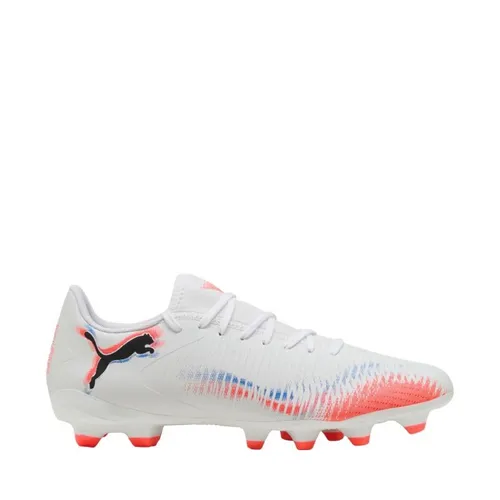 Puma Fußballschuhe FUTURE 8 PLAY FG/AG Unisex Sportschuhe 108602 weiß, Schuhgröße: 46.5 EU - Fußballschuhe mit innovativem Stollendesign für 360-Grad-Beweglichkeit, ideal für feste Naturböden und Kunstrasen. Erlebe Komfort und optimale Ballkontrolle mit dem leichten Synthetik-Obermaterial und Slip-on-Zunge.