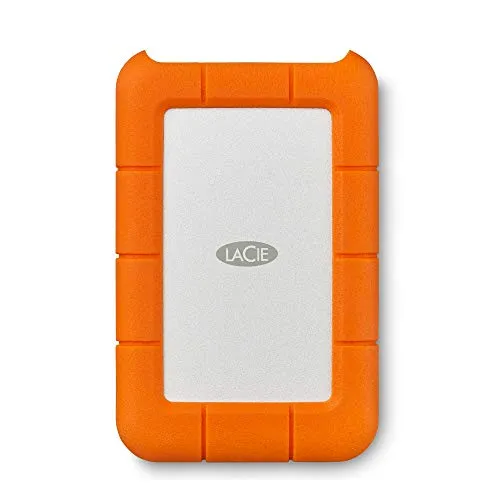 LaCie Rugged Mini 5TB - Tragbare externe Festplatte, stoßfest und regenbeständig für sichere Datensicherung unterwegs