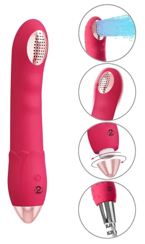 Vibrator für Frauen als Duschaufsatz Sexspielzeug Dildo Wasserfest USB 10 Vibra