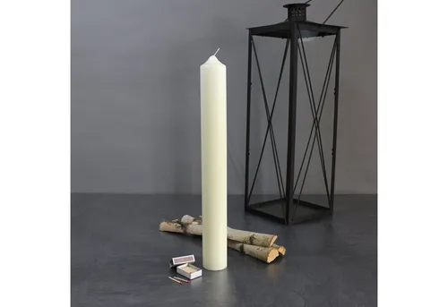 Wenzel Adventskerze Kerzen Kaminkerze 500/60 mm elfenbein 2 Stück von Wenzel