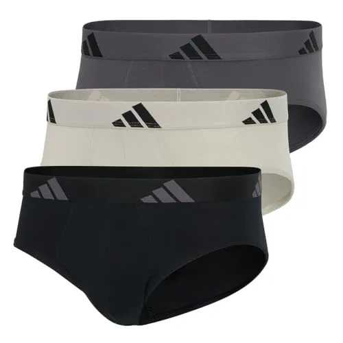 adidas Sportswear Slip Active Flex Cotton (3er Pack) - Klassische Slips aus weicher, dehnbarer Baumwolle für optimalen Tragekomfort. Atmungsaktiv und schnelltrocknend, perfekt für den Alltag.