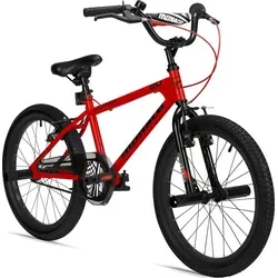 Bergsteiger Monaco 20 Zoll BMX - Cooles Kinderfahrrad für Freestyle - Freestyle BMX Rad für Kinder ab 120 cm, ausgestattet mit einem robusten Hardtail-Rahmen und 4 Stahl Pegs für coole Tricks. Modernes Design und schnelle Montage machen es zum idealen Begleiter.