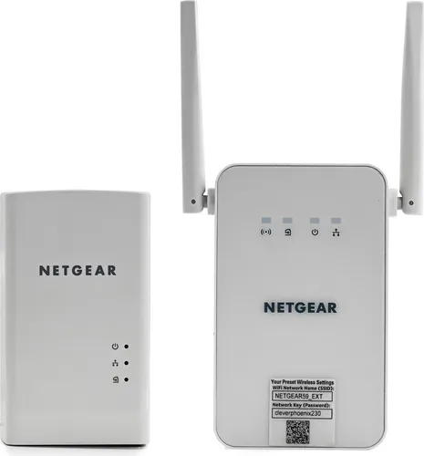 NETGEAR Powerline WLAN 1000 Set - WLAN-Erweiterung auf 1000 MBit/s, ideal für Smart TVs und Gaming ohne Verzögerungen