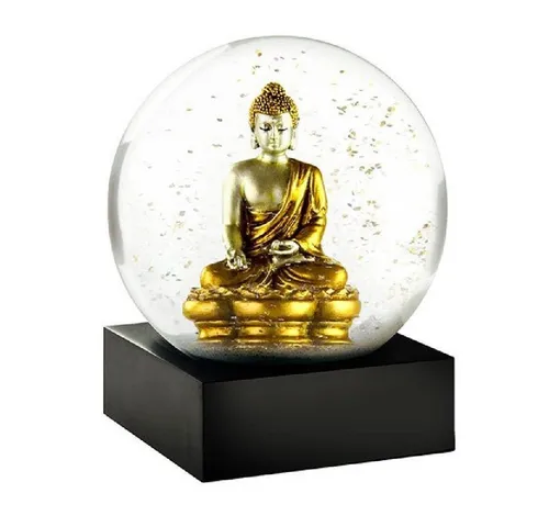 CoolSnowGlobes Schneekugel Buddha Gold 10cm in gold von Cool Snow Globes