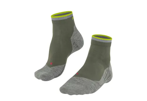 FALKE RU4 Endurance Short Reflect Herren Laufsocken - Hochwertige Sportsocken mit mittlerer Polsterung für optimalen Komfort und Blasenschutz. Reflektierende Details erhöhen die Sichtbarkeit beim Joggen in der Dämmerung.