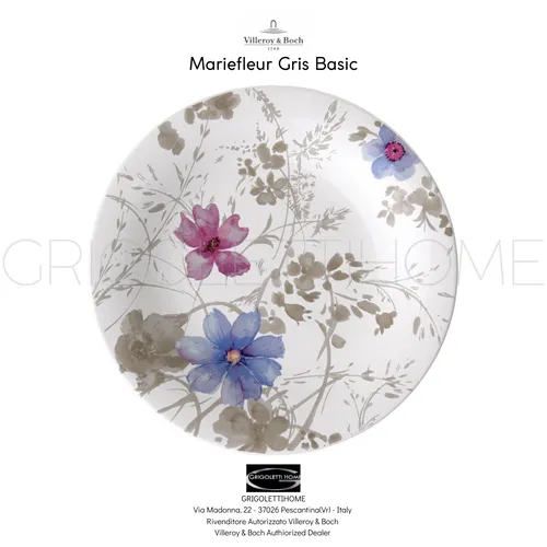 Villeroy & Boch - Obst Platte/Dessert Mariefleur Grau Cm 21 -20% - Händler