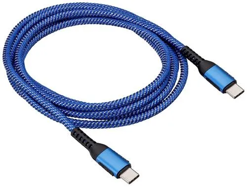 Akyga USB-Kabel USB-C Stecker, USB-C Stecker 1.80m Blau AK-USB-38