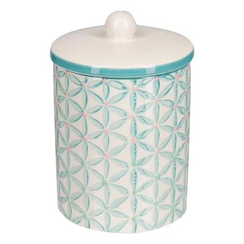 Keramik Aufbewahrungsdose in türkis von TRANQUILLO