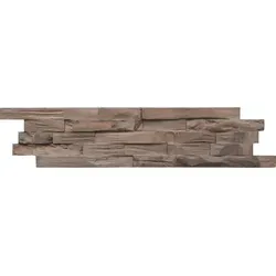 INDO rustikale Holzwandverkleidung Beachwood BWH04CO Coffee - Braun - Brillen aus hochwertiger Hevea-Holzverkleidung, bietet eine natürliche und stilvolle Optik für Ihr Zuhause.