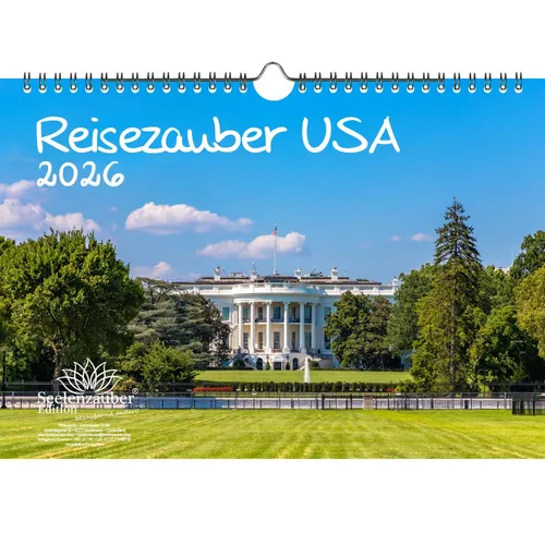 Reisezauber USA DIN A4 Kalender für 2026 Amerika Washington Stadt Reise Land Url