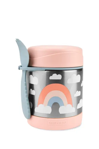 Skip Hop Thermobehälter Spark Style Edelstahl mit Multibesteck - Thermobehälter aus Edelstahl, ideal für den Transport und Warmhalten von Speisen, inklusive praktischem Multibesteck – perfekt für unterwegs!