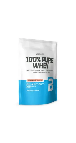 Biotech USA 100% Pure Whey 1000g Pulver - Whey Protein für Muskelaufbau und Regeneration, 78% Proteingehalt, glutenfrei und ideal für Sportler. Verschiedene Geschmacksrichtungen für jede Vorliebe!