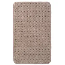 etérea Himmlische Qualität Badematte etérea Badteppich Teppichläufer Lizz, Höhe 30 mm, rutschhemmend beschichtet, fußbodenheizungsgeeignet, schnell trocknend, strapazierfähig, Microfaser, rechteckig, rutschhemmender Rücken beige rechteckig | 120 cm x 70 cm x 30 mm