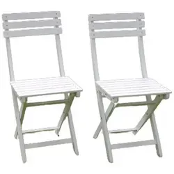 Sedex Bistro Klappstuhl 2er Set aus Eukalyptusholz - Bürostühle im eleganten Design, ideal für Garten, Terrasse und Balkon – wetterfest und platzsparend klappbar.