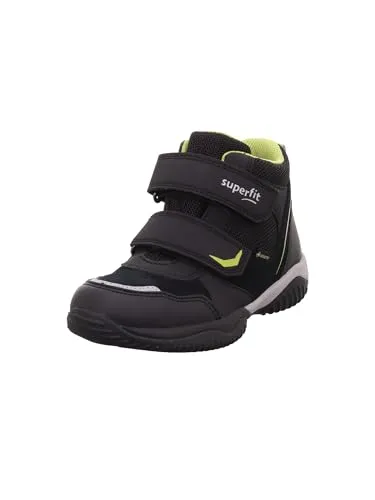 Superfit Jungen Storm Gore-Tex Sneaker, schwarz/hellgrün - Größe 27 - Wanderschuhe mit leichtem Futter und wasserdichter Gore-Tex-Membran, ideal für aktive Kinder und jedes Wetter.