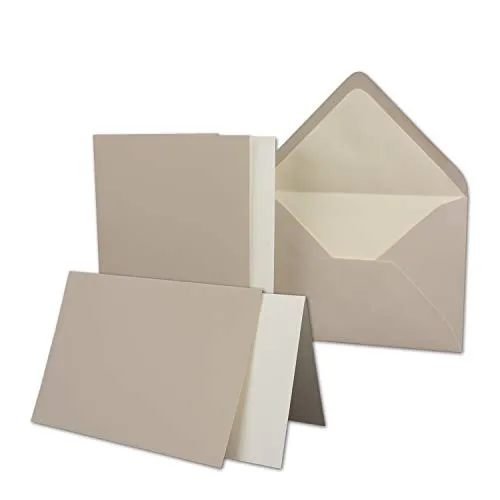 25x Karten-Set DIN B6-12 x 17 cm