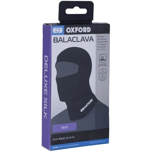 Oxford Deluxe Silky Sturmhaube für Männer, schwarz