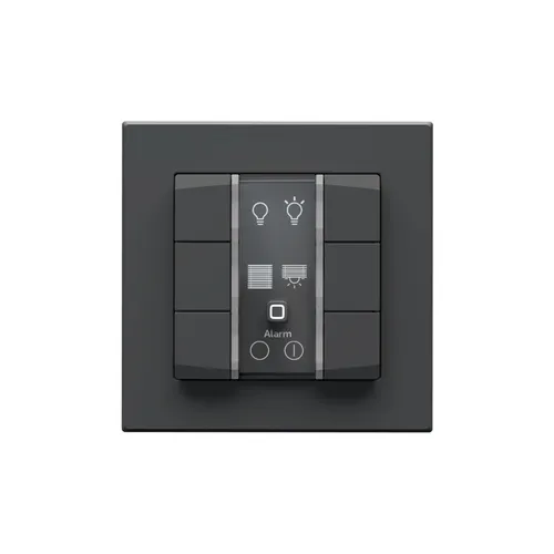 Homematic IP Smart Home Wandtaster 6-Fach – Anthrazit in grau von Homematic IP
