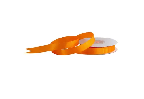 Creativery Satinband, Satinband 12mm x 25m Rolle Orange