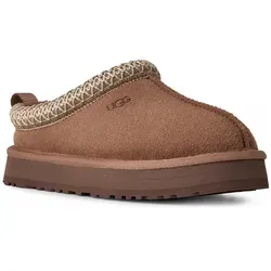 UGG K TAZZ Pantoffel, Plateau Clog, Mule, Hausschuh mit Zierborte beige 31 EU (13 US)