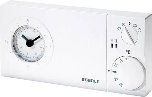 Eberle Easy 3 SW Raumthermostat - Nicht programmierbare Thermostate für Zuhause, ideal zur Heizungsregelung mit Wochenschaltuhr und einfacher Bedienung für optimale Heizkostenkontrolle.