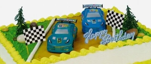 Tortendeko Tortenaufleger Rennwagen Geburtstag Kindergeburtstag