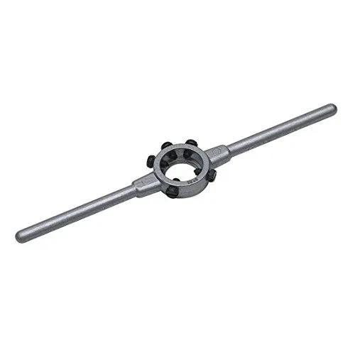 VÖLKEL Schneideisenhalter DIN 225 | Durchmesser 45 x 18 mm (M16-20, BSW 5/8-13/16) | Klemmschrauben am Zentralkorpus | Zinkdruckguss