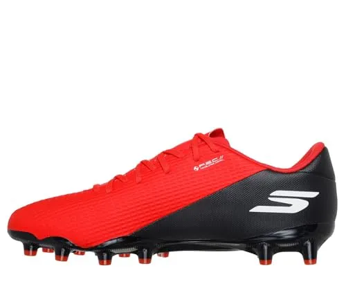 Skechers SKX_2 Academy AG Herren Fußballschuhe – Leichte Rasenstiefel mit optimaler Ballkontrolle - Leichte Fußballschuhe mit geformtem Obermaterial für präzise Schlagkontrolle. Ultraleicht und bequem mit reaktionsschneller Polsterung. Ideal für besten Halt auf Kunstrasen.