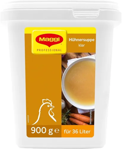 Maggi Klare Hühner Suppe - Hühnersuppe - 900g für 36 Liter Suppe