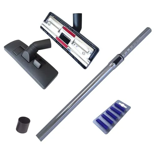 Hossi's Wholesale Chrom Staubsauger 35mm Teleskoprohr für kompatibel für Kärcher NT 361 Eco ... im Set mit Staubsaugerdüse & 5 Duftstäbchen