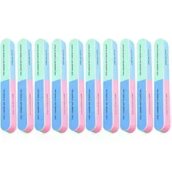 Nagelfeilen Set 10 Stück für Naturnägel - Vielseitiges Set aus 10 doppelseitigen Nagelfeilen für die perfekte Maniküre. Hergestellt aus hochwertigem EVA-Material, ideal für die Pflege und den natürlichen Glanz Ihrer Nägel. Praktisch für unterwegs!