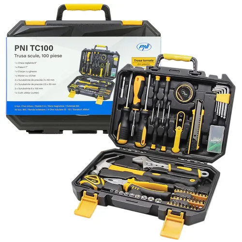 PNI TC100 Werkzeugkoffer mit 100 Teilen