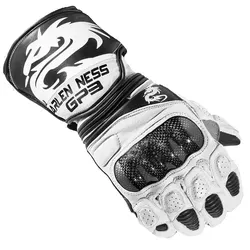 Arlen Ness Monza Motorradhandschuhe, schwarz-weiss, Größe XS