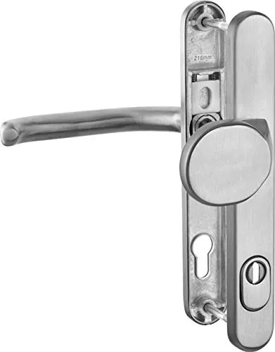 Schmalrahmen- Garnituren Haustür Edelstahl mit Zylinderabdeckung Knopf/Drücker