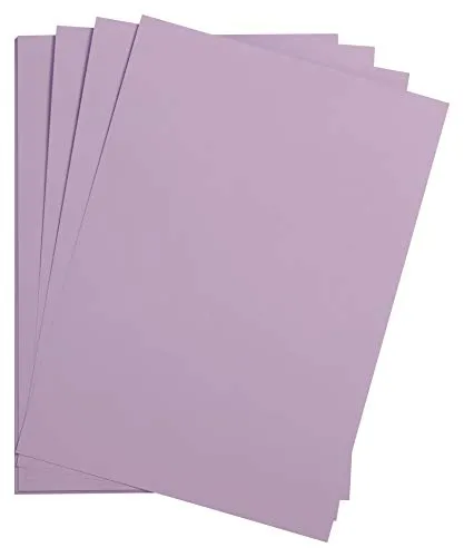 Clairefontaine 975377C Packung mit 25 Bastelkartons Maya, 185g, DIN A3, 29,7 x 42 cm, 1 Pack, lila