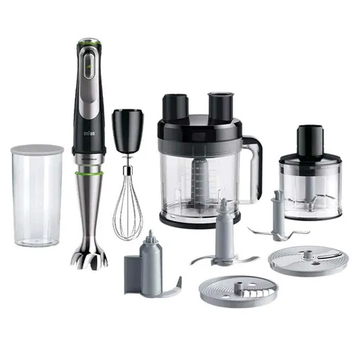 BRAUN MultiQuick 9 MQ9195XLI - 1.200 W Stabmixer in Schwarz, vielseitig für Saucen, Suppen und Smoothies mit Edelstahlklingen