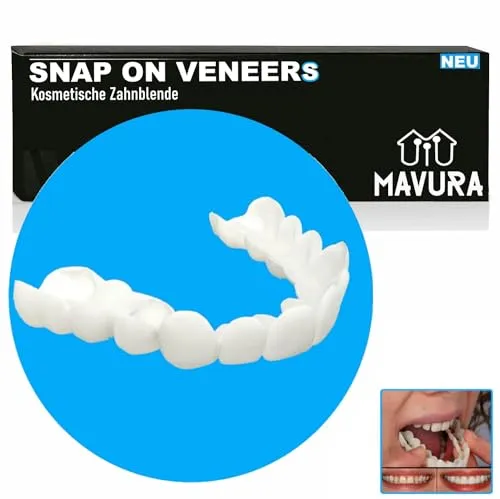 SnapOnVeneers Kosmetische Zahnblende Prothese Zahnprothese, Zahnersatz Falsche Zähne Comfort Fit Flex